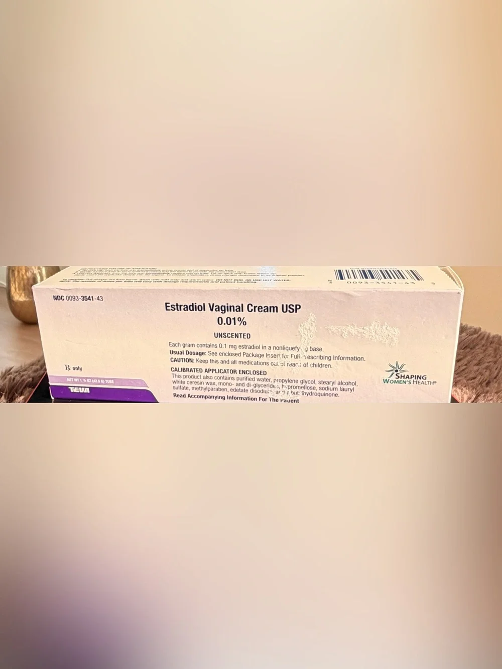 Estrogen Cream Unscented new in box exp dates 5/28 10/28 - Picture 1 of 2